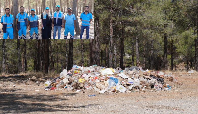 DULKADİROĞLU BELEDİYESİ’NDEN ORMANLIK ALANDA KAPSAMLI ÇEVRE TEMİZLİĞİ