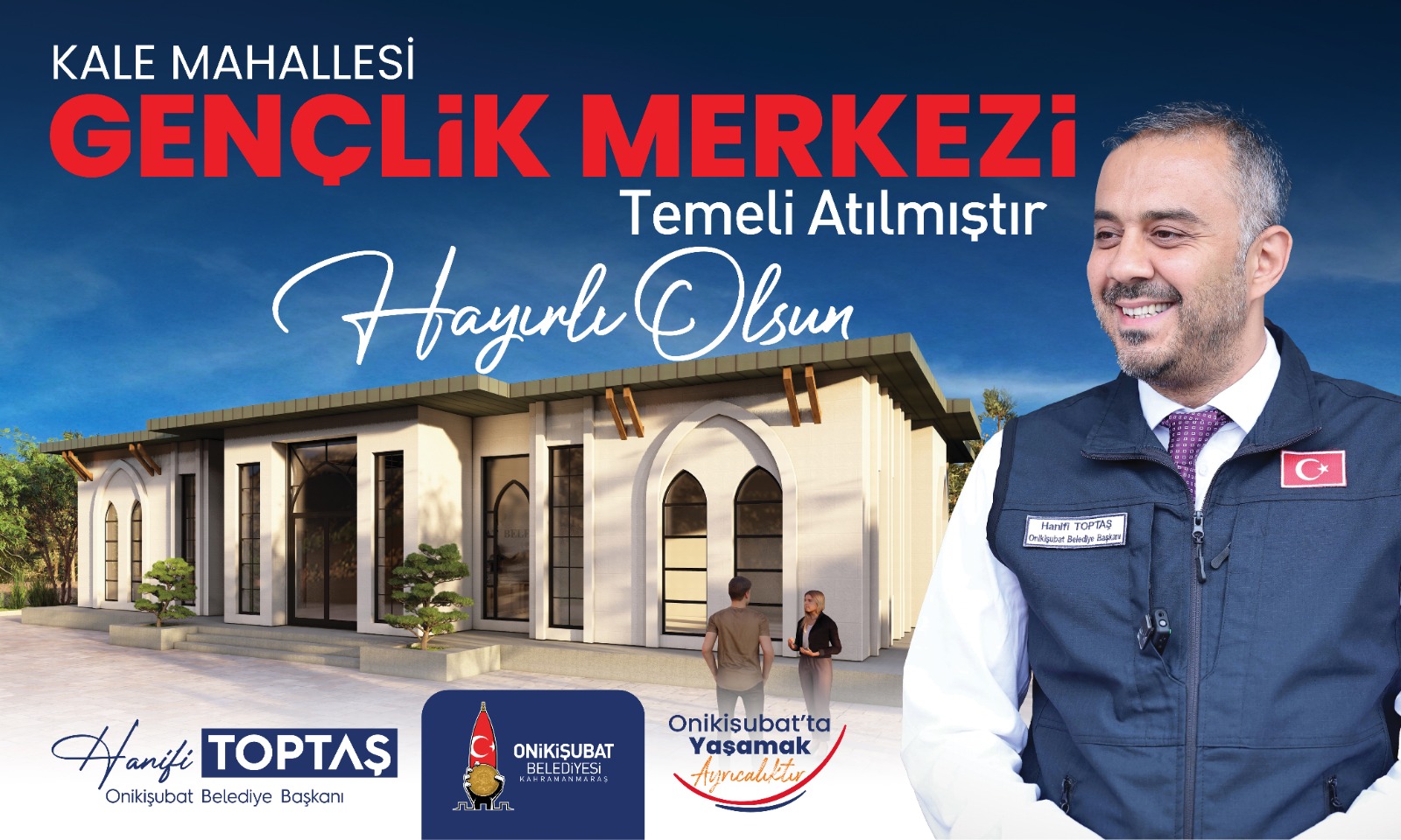 Başkan Toptaş’ın gençliğe yatırımı Kale Gençlik Merkezi’nin temeli atıldı